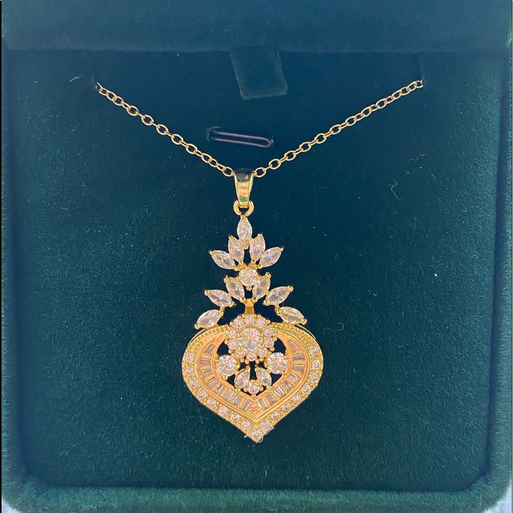 14k gold plates necklace